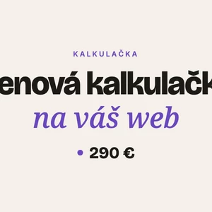 Pridám na váš web cenovú kalkulačku