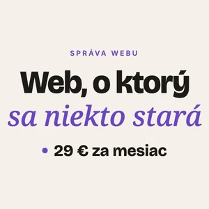 Mesačná správa vášho webu s úpravami a hostingom
