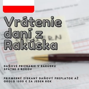 Vrátenie daní z Rakúska - daňové priznanie v Rakúsku