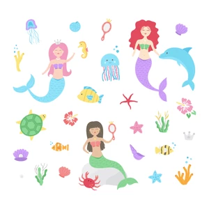 Set roztomilých vektorových ilustrací