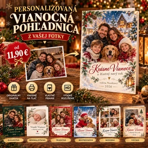 Vytvorím personalizovanú vianočnú pohľadnicu z vašej fotky