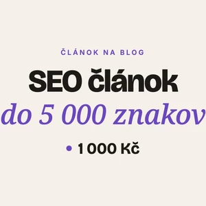 Napíšem SEO článok na váš blog do 5 000 znakov