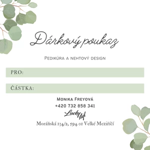 Dárkové poukazy/ vouchery