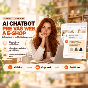 Vytvorím AI chatbota pre váš web alebo e-shop – odpovedá zákazníkom 24/7