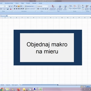 Ja spravím Excel makro