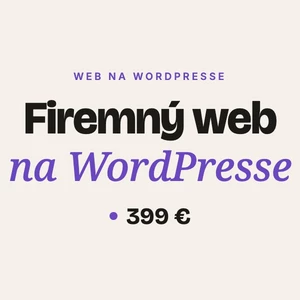 Vytvorím firemný web na WordPresse