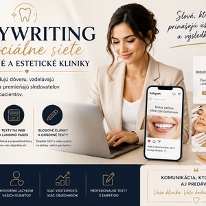 Copywriting a sociálne siete pre zubné a estetické kliniky