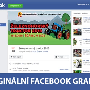 Originální facebook grafika - úvodní a profilové foto