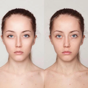 Kompletný retuš tváre na fotografii