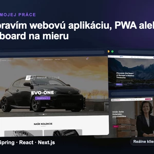 Ja spravím webovú aplikáciu PWA alebo dashboard na mieru