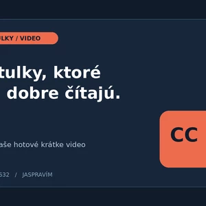 Vložím vaše hotové SRT titulky do krátkeho videa
