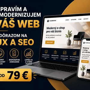 Upravím a zmodernizujem váš web s dôrazom na UX a SEO