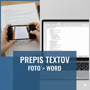 Rýchly prepis textu z fotografie alebo PDF do Wordu