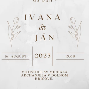 svadobné oznámenie