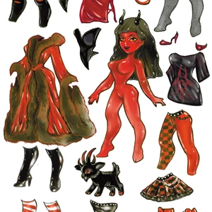 já udělám papírovou panenku