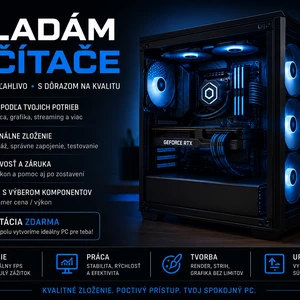 Vyberiem komponenty a poskladám PC 