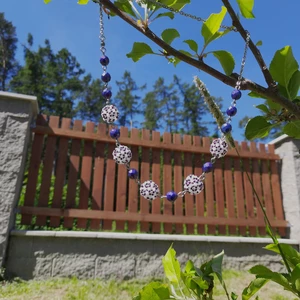 Korálkový šitý náhrdelník varianty