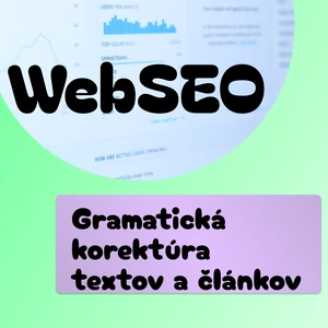 Gramatická korektúra a štylistická úprava webových textov a článkov