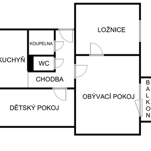 já udělám 2D půdorys do inzerátu pro prodej nemovitosti