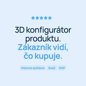 Vytvorím 3D konfigurátor produktu alebo 3D náhľad na web