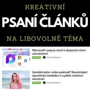 Psaní článků na míru na libovolné téma