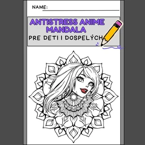 Omaľovánka - na vytlačenie formát PDF téma Mandala
