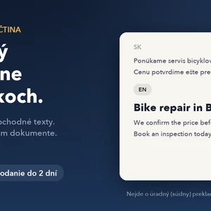 Preložím váš text zo slovenčiny do angličtiny alebo opačne