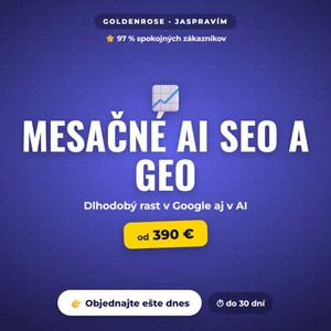 Mesačné AI SEO a GEO – rast v Google aj v ChatGPT