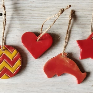 Keramická sada ozdob 4ks - sada8