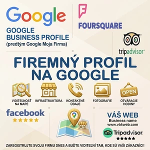 Firemný profil na GOOGLE registrácia firmy