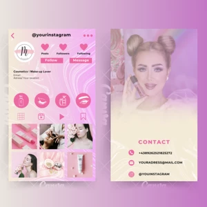 IG šablona na vizitku