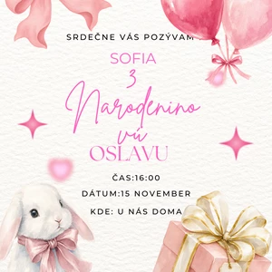 Vytvorím vám krásnu narodeninovú pozvánku na mieru