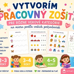 Vytvorím pracovný zošit pre deti na mieru PDF