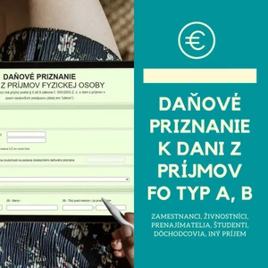 Daňové priznanie k dani z príjmov pre FO typ A aj B