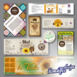 grafický návrh etikety