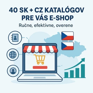 Ručná registrácia e-shopu do 40 SK a CZ katalógov pre lepšie SEO