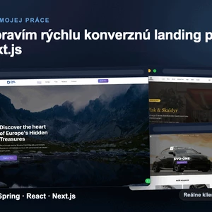 Ja spravím rýchlu konverznú landing page v Next js