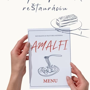 9-dielne gastro menu Šablóna pre taliansku reštauráciu Editovateľná v Canve