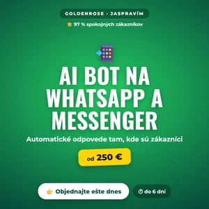 Vytvorím AI bota na WhatsApp Messenger a Instagram
