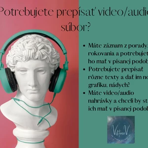 Prepíšem audio video pdf ručne písaný text