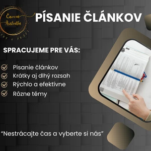 Písanie článkov a blogu
