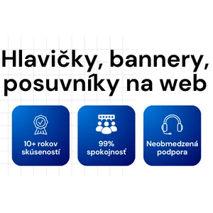 Web banner posuvník alebo hlavička na webovú stránku – dizajn na mieru