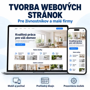 Ja spravím modernú webovú stránku pre živnostníka alebo malú firmu