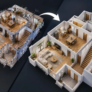 Vytvorím 3D Digital Twin vášho domu bytu alebo priestoru