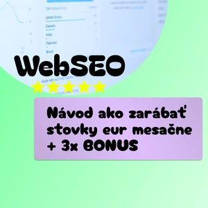 Ja pošlem návod AKO na zarábanie stoviek eur mesačne cez internet + 3x BONUS