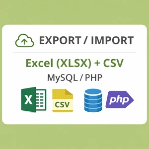 Vytvorim export a import Excel CSV pre vase data rychlo