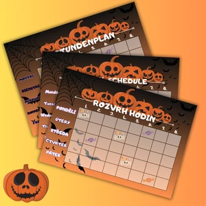 Halloween Rozvrh hodin PDF ke stažení