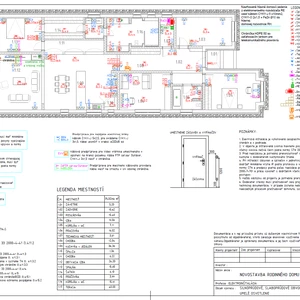 Projektová dokumentácia elektroinštalácie pre RD na stavebné povolenie