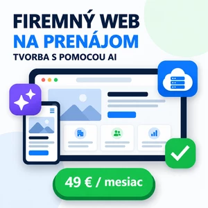 Web vytvorený s pomocou AI za 49 € mesačne