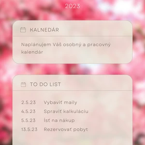 Organizovaný pracovný kalendár a TO DO list na mesiac